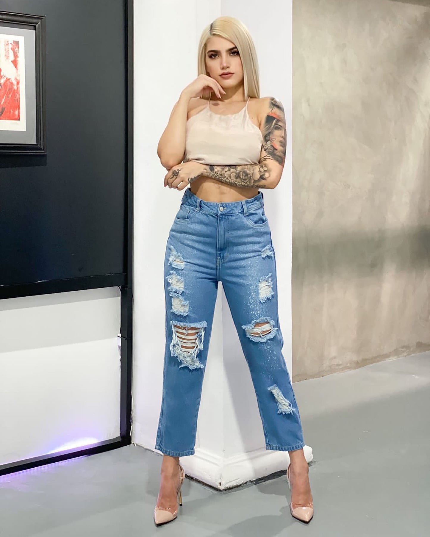 Love Me Wide Leg Cropped Jeans